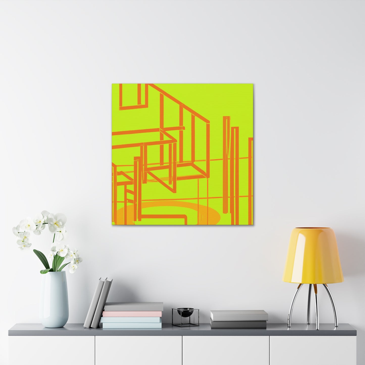 Neon Structure - Canvas - Architectural
