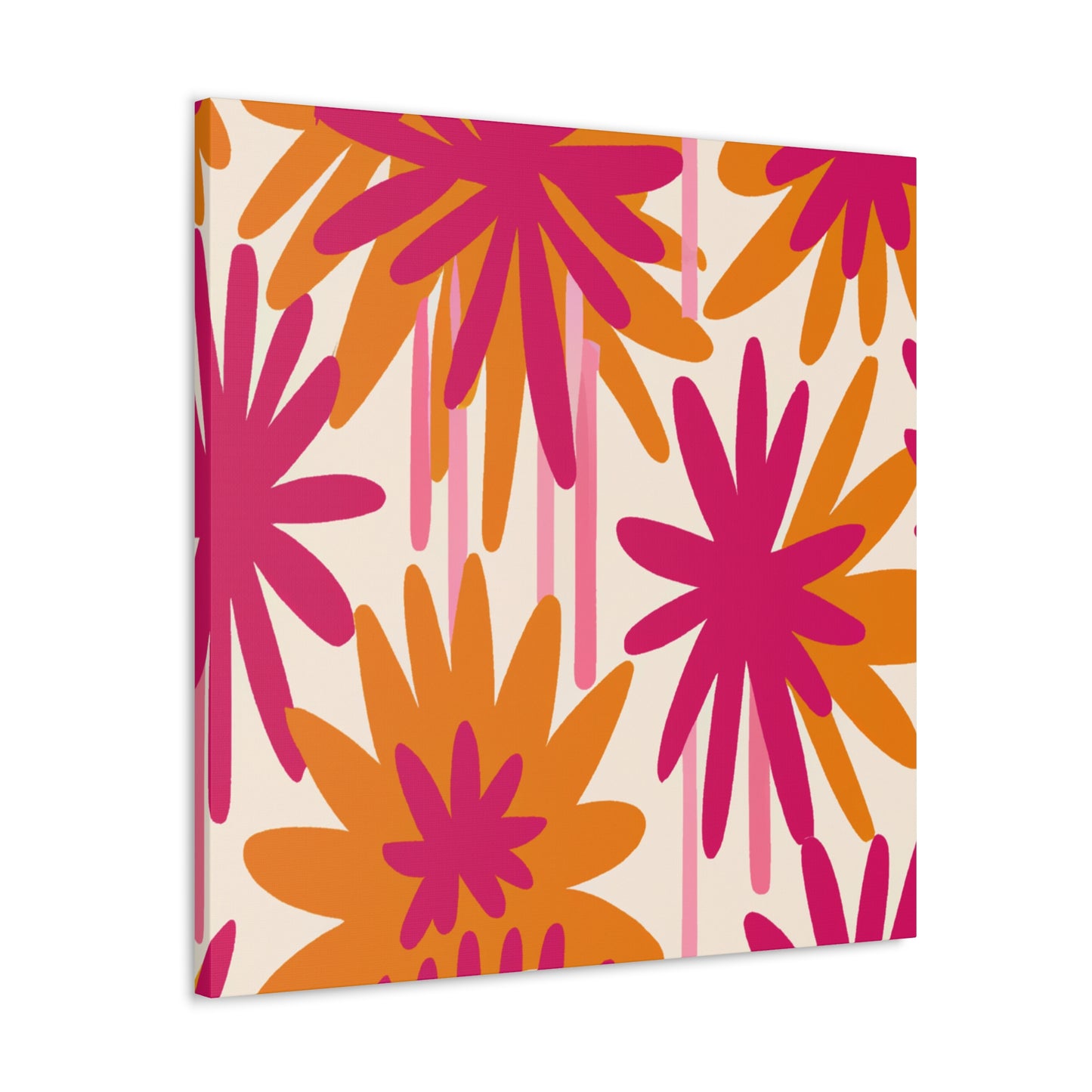 'The Wild Floral Dash' - Floral Canvas
