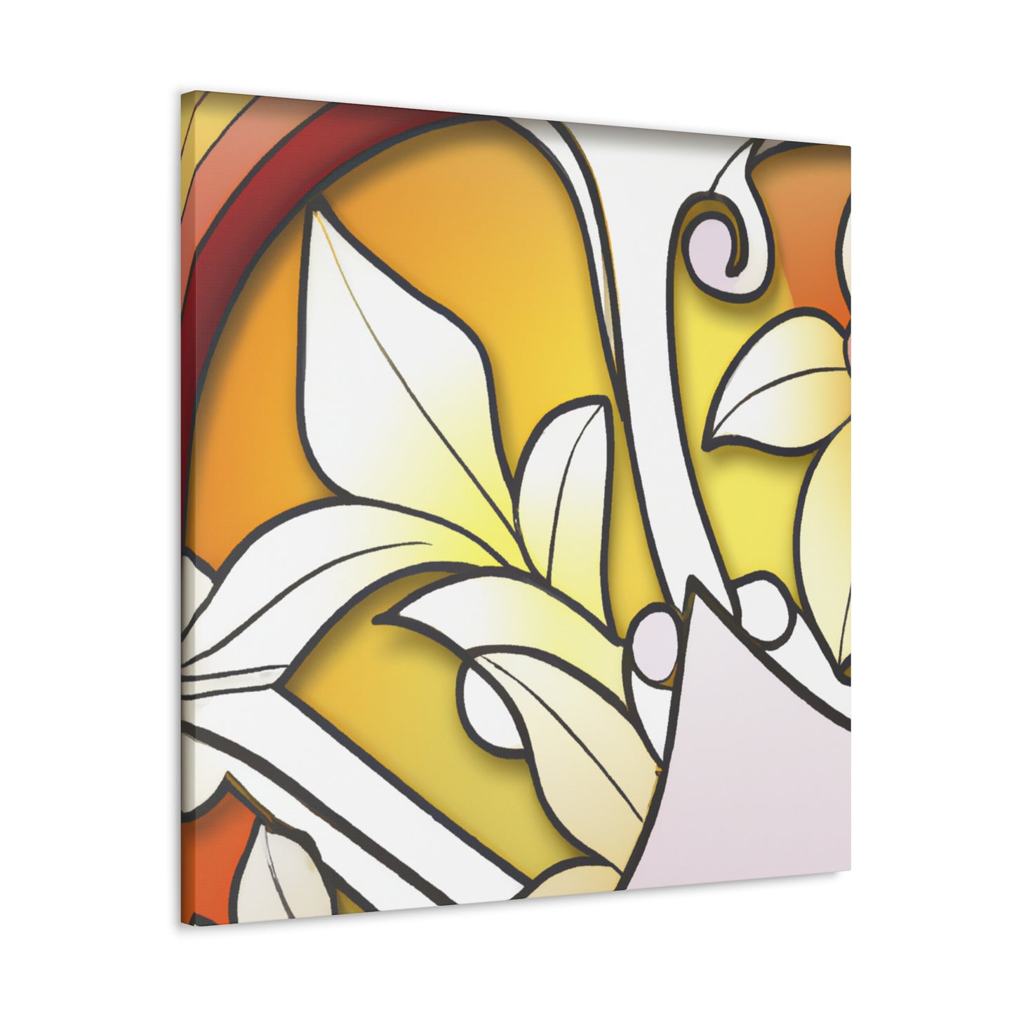 Leafy Warmth- Glass Canvas