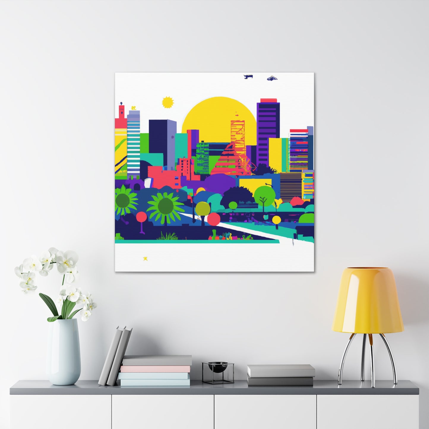 Llama Fiesta - South America - Canvas