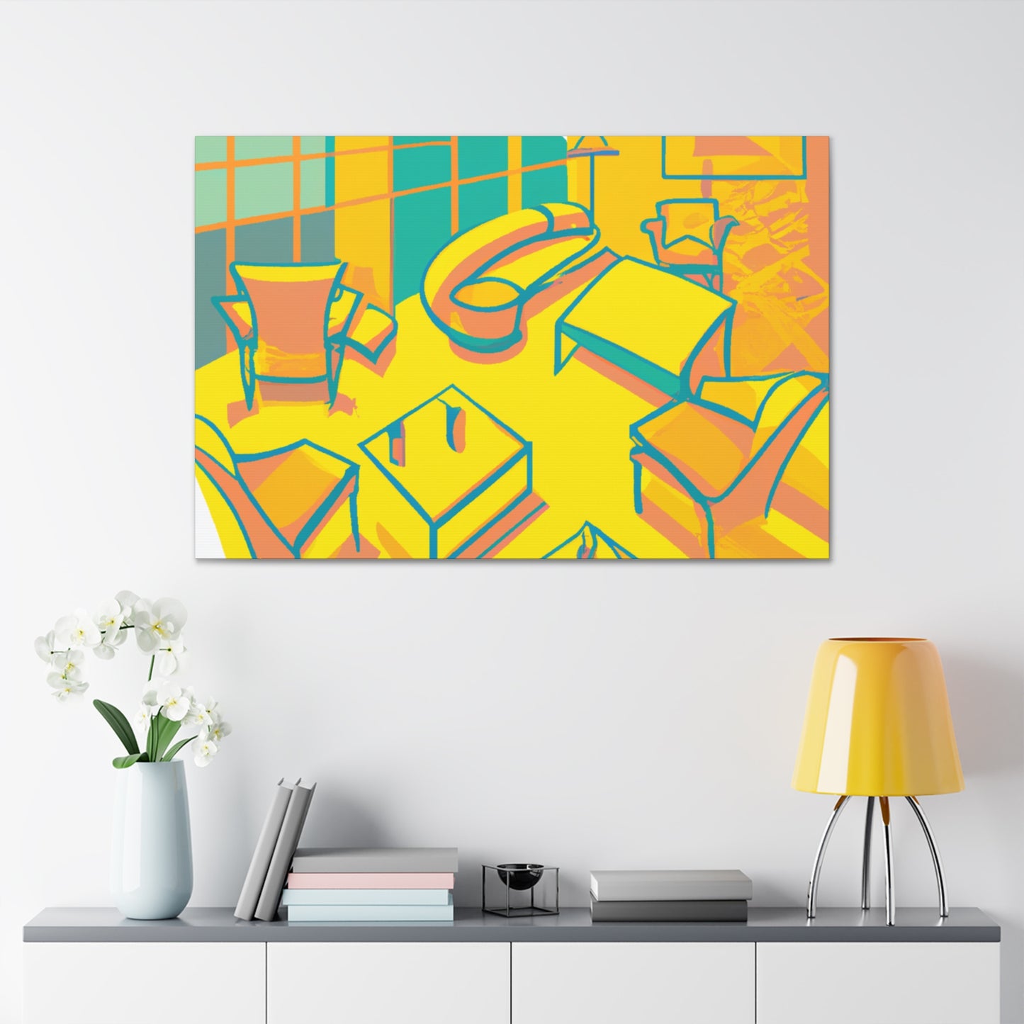 Pineapple Pop- Midcentury - Canvas