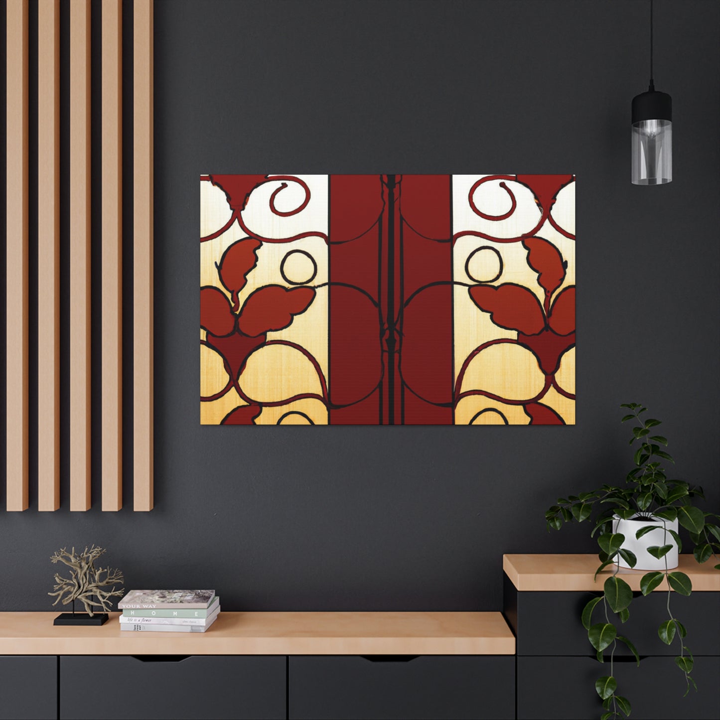 Fall Leaf - Glass Canvas