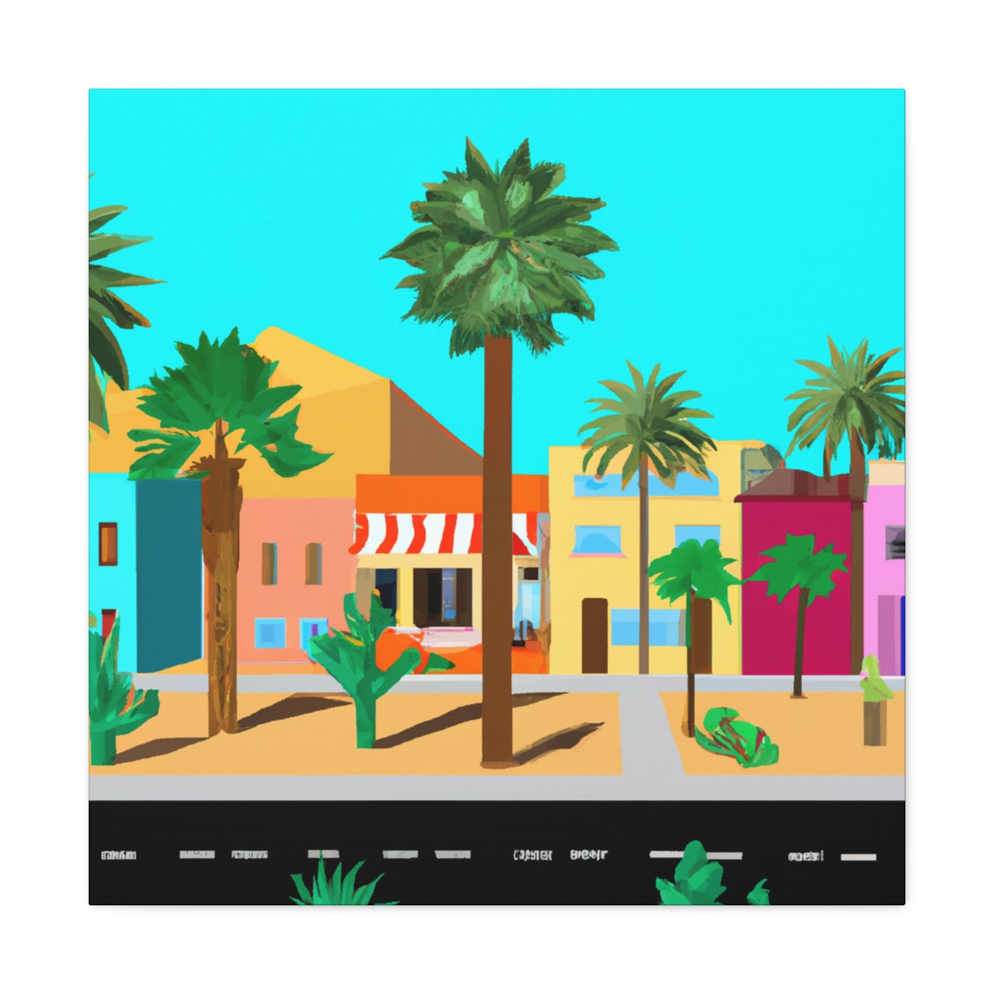 Desert Shadow - Architectural - Canvas