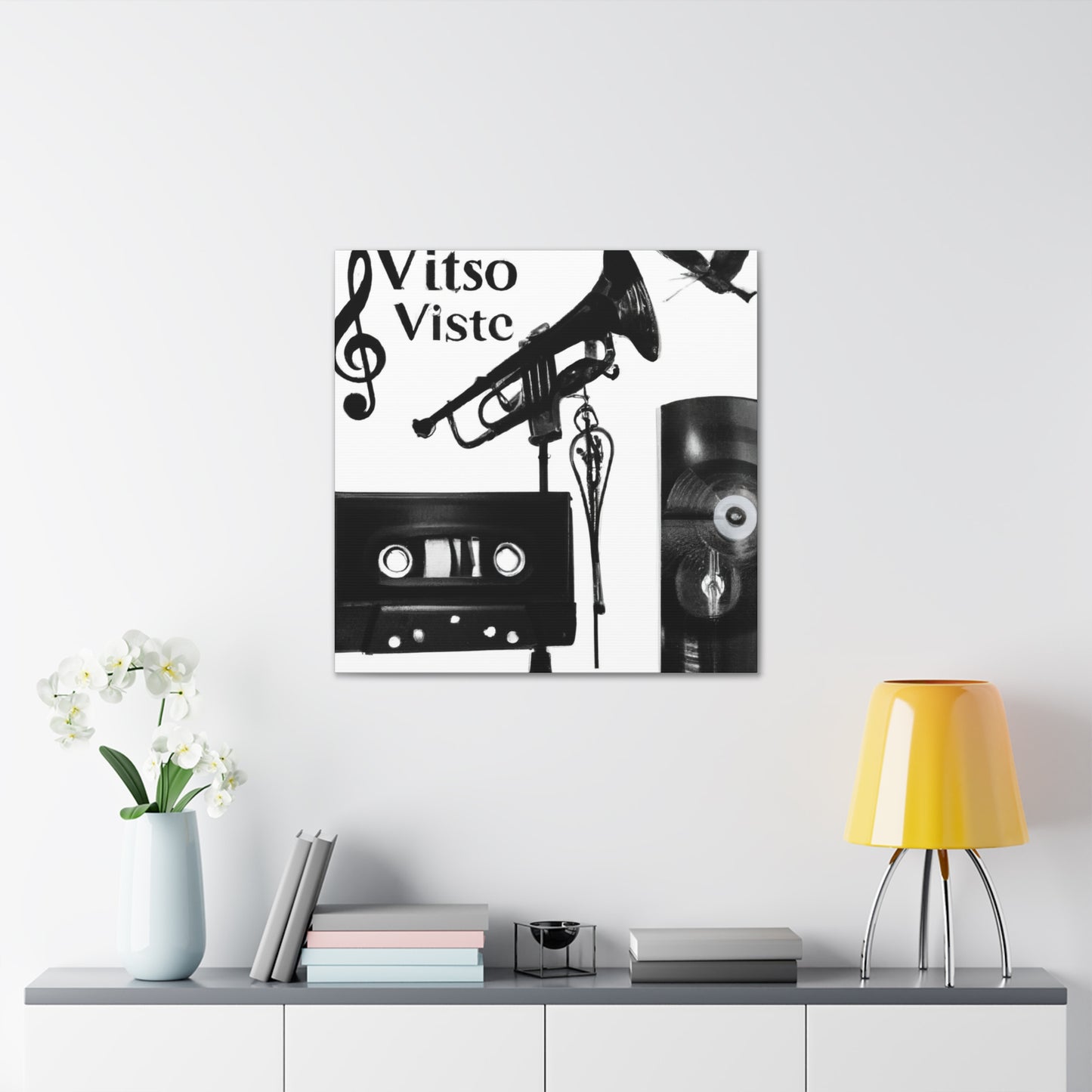 Viste Set - Retro Music and Film Canvas