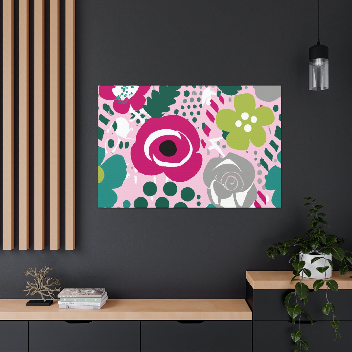 "Floral Fervor" - Floral Canvas