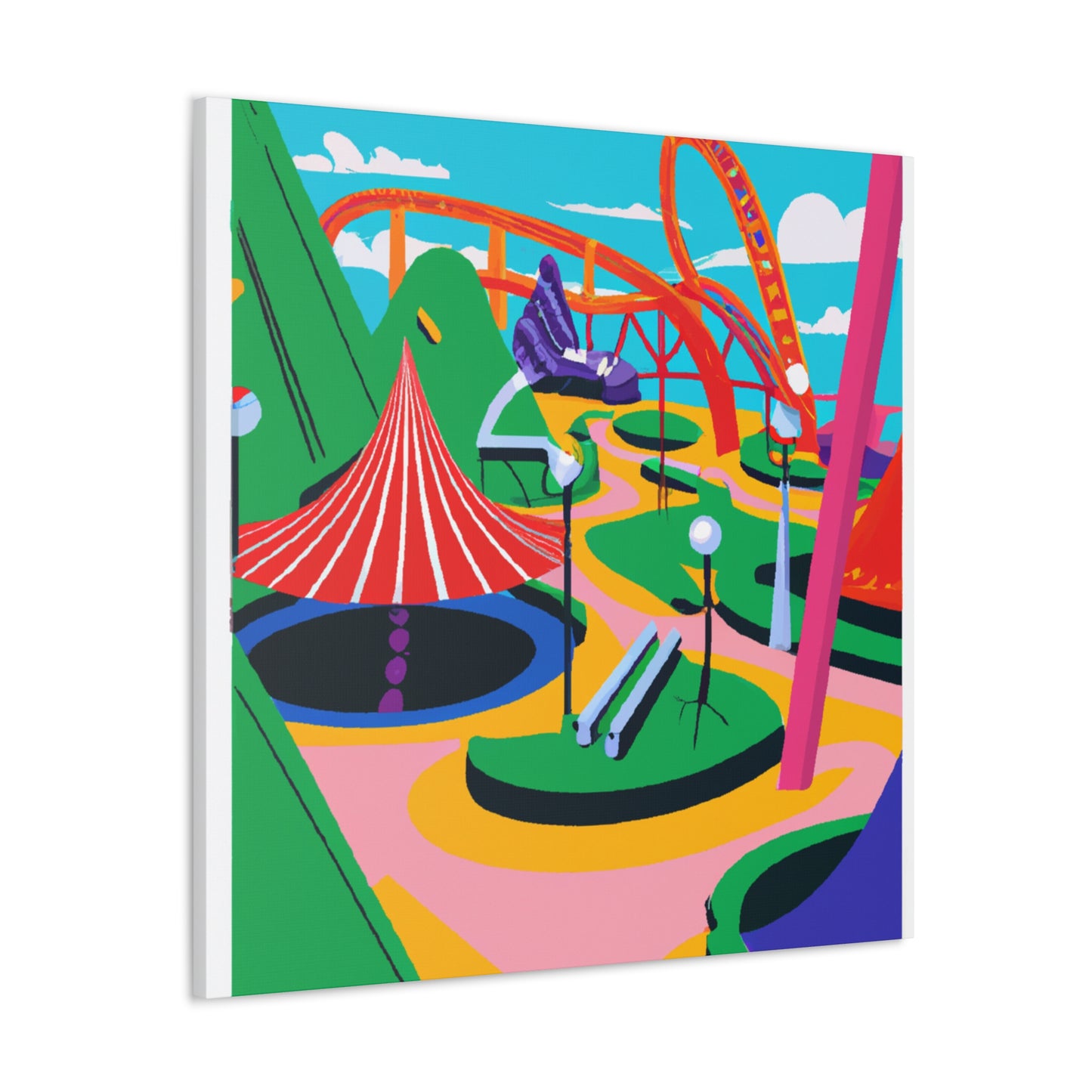 Bloomscape Park - Landscape - Amusement Canvas