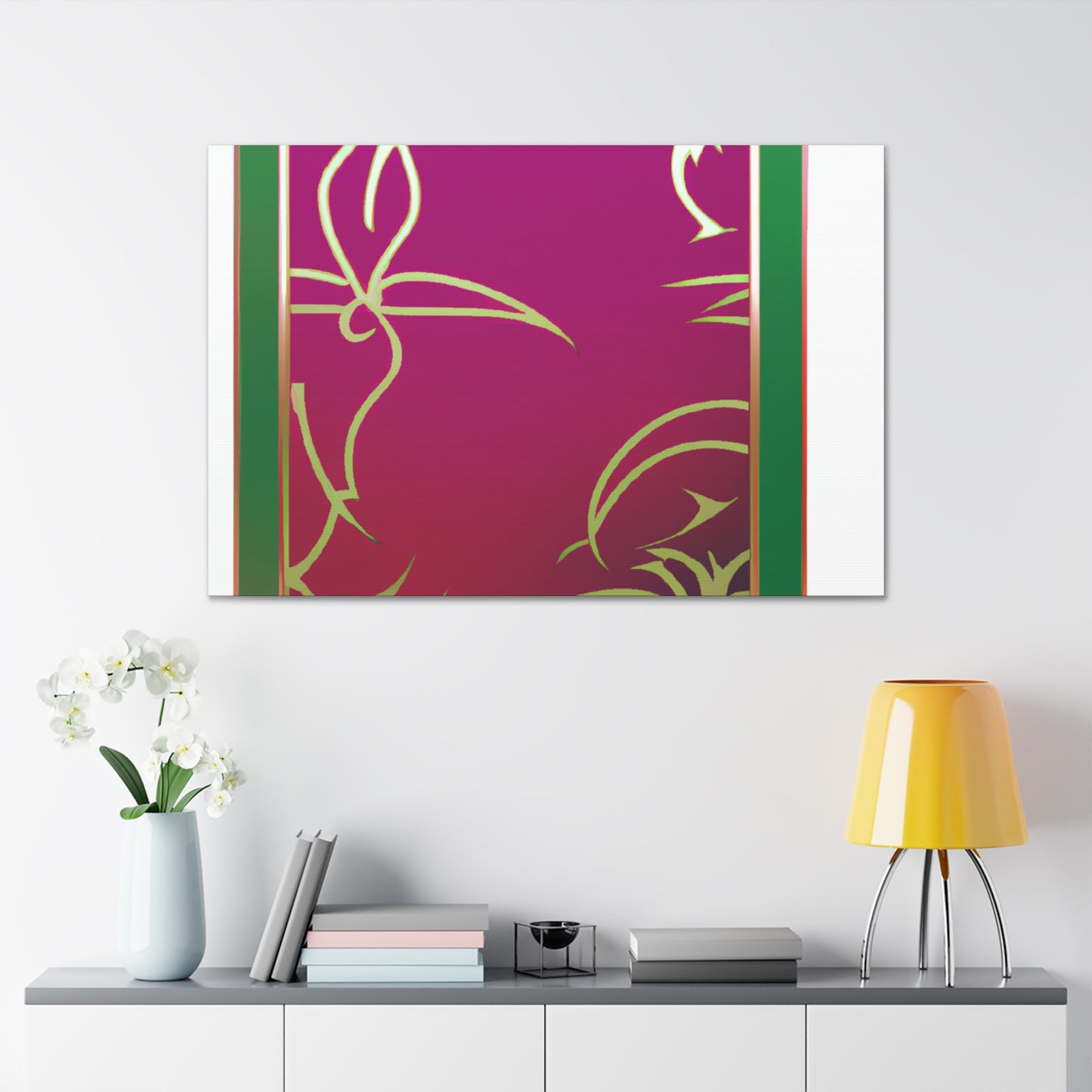 Pink Panel - Glass Canvas