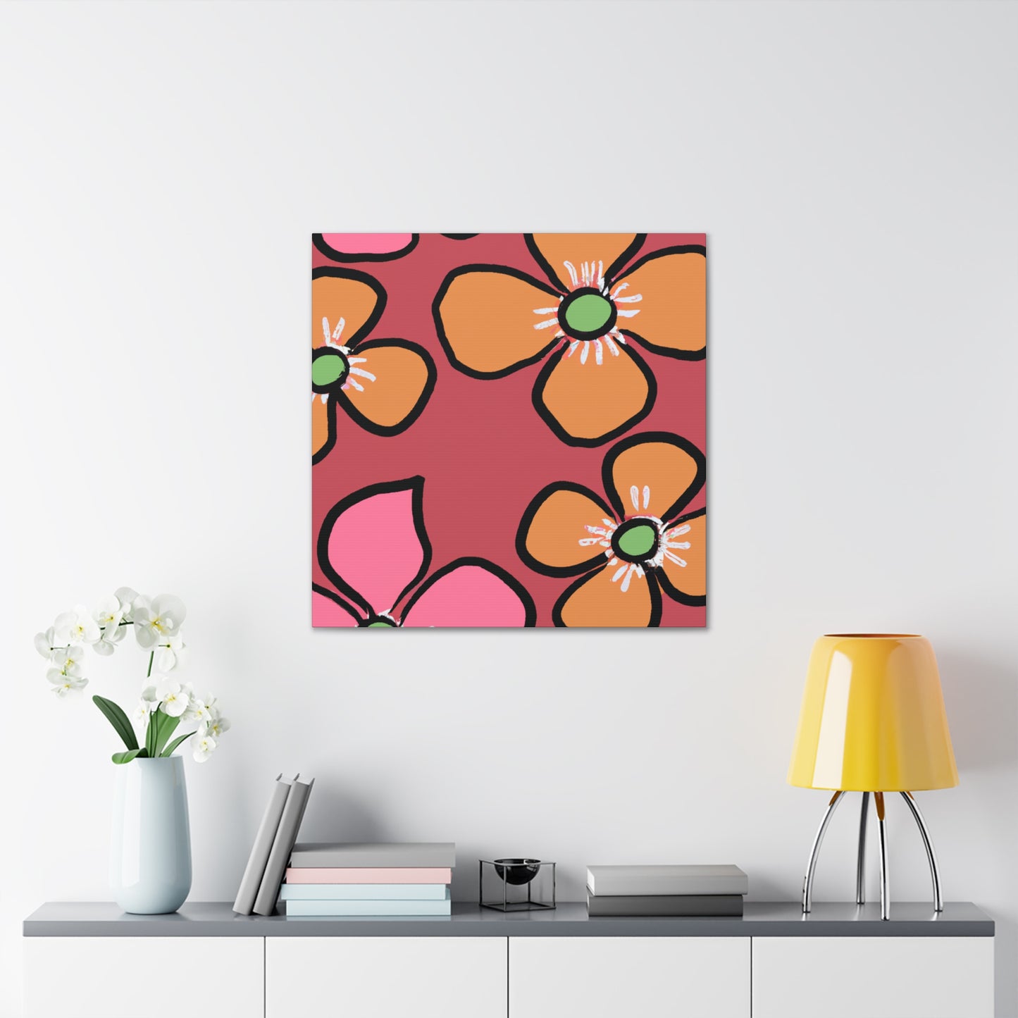 Blossomy - Floral - Canvas