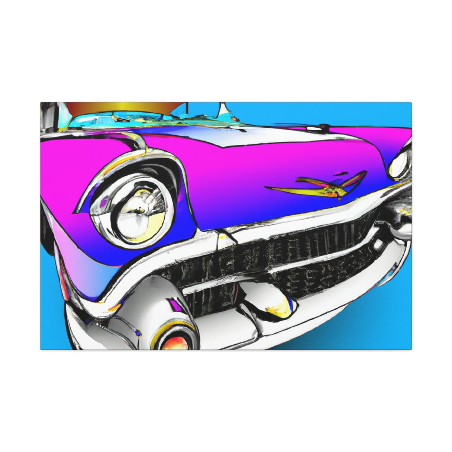 "Classic Car Story" - Automobile Canvas