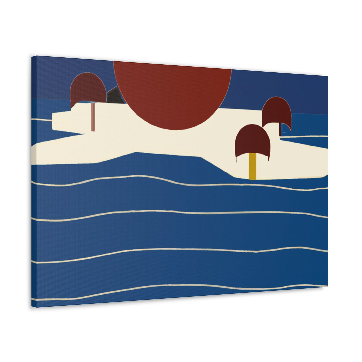 Industrial Sunrise - Midcentury - Canvas
