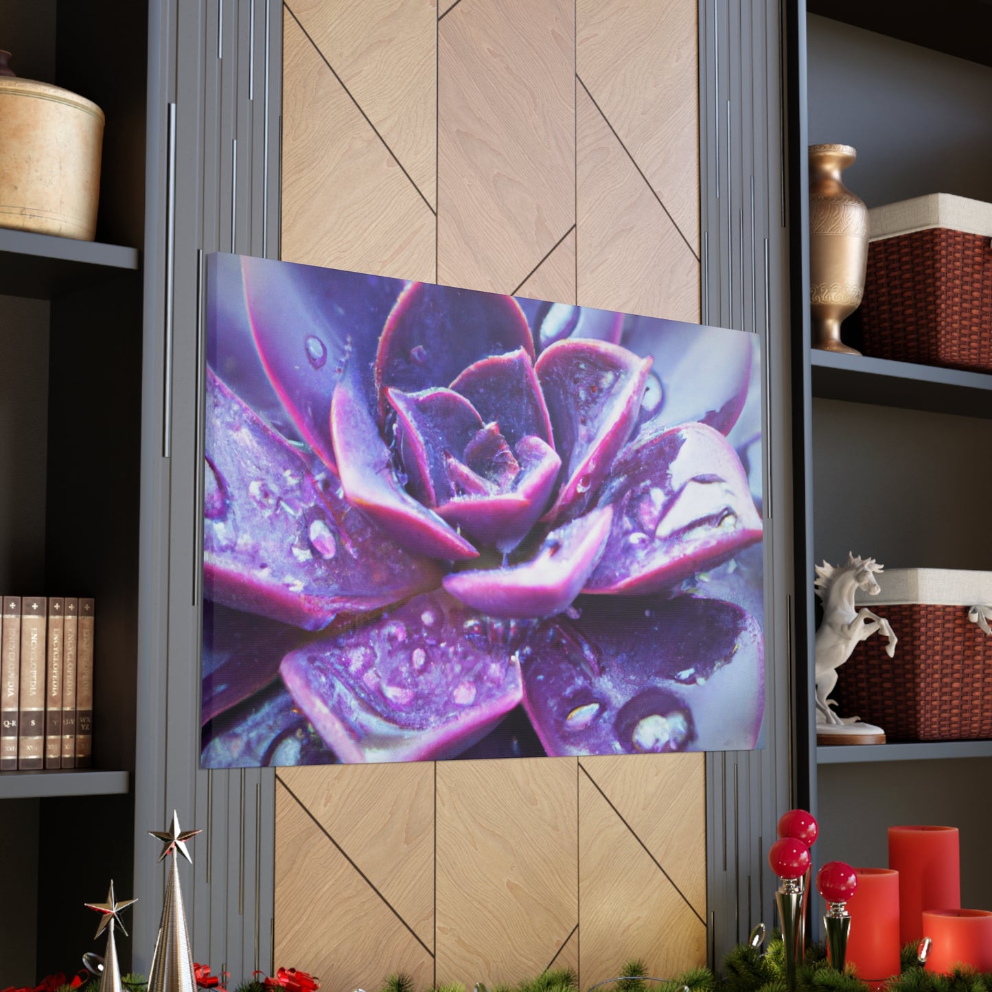 Purple Splendor - Canvas - Succulent