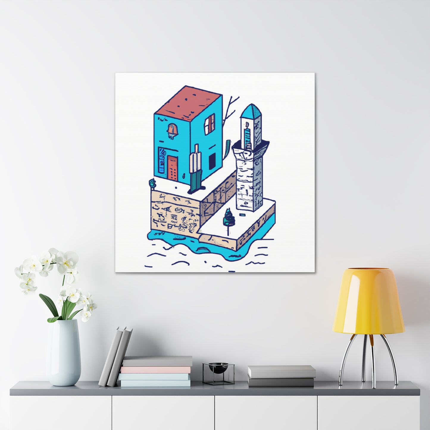 Reflection Curves - Minimalism - Canvas