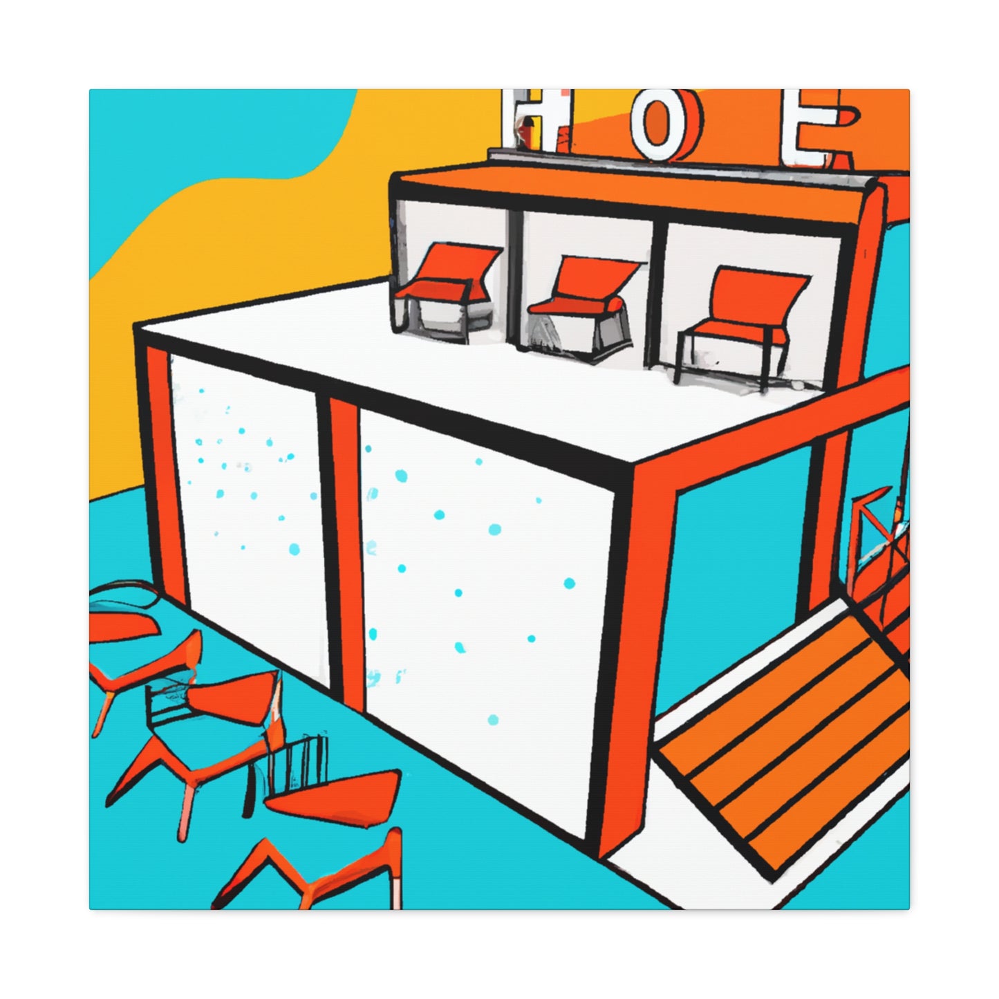"Soundscape Journey - Midcentury" - Canvas - Pop Art