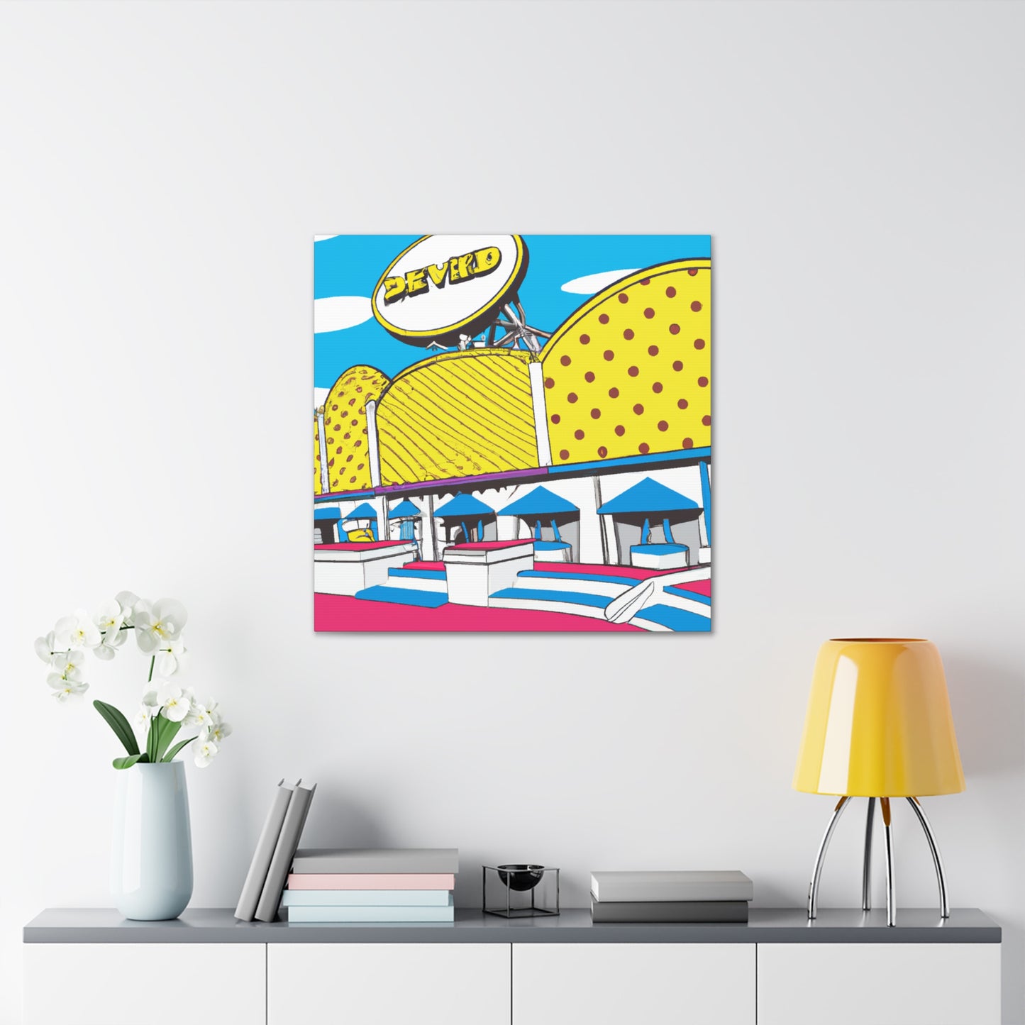 Boardwalk Pinball Palace - Canvas Pop Art
