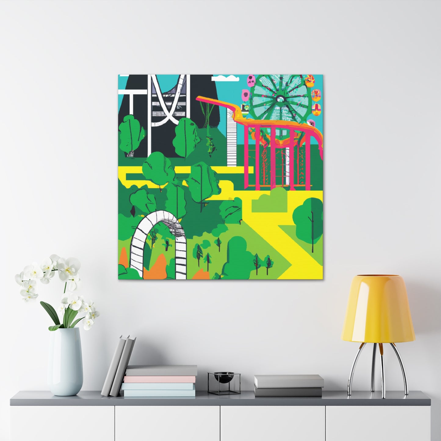 Glowgreen - Landscape - Amusement - Canvas