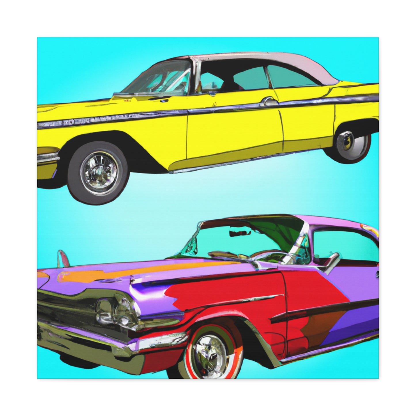 "Vintage Roadsters" - Automobile Canvas