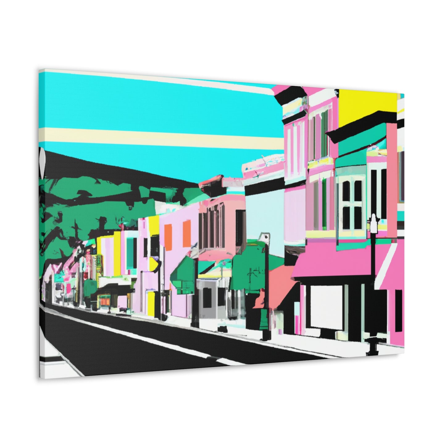Pleasant Boulevard - Architectural Canvas Pop Art