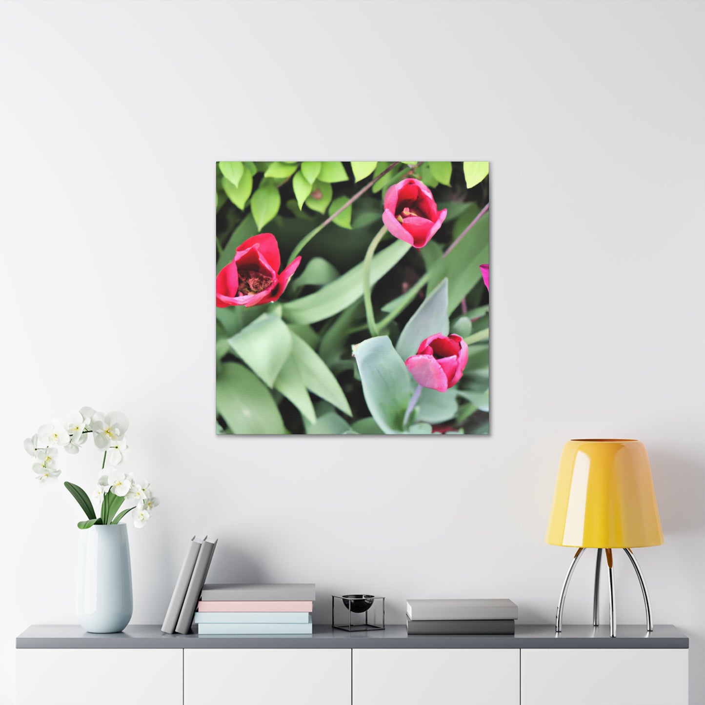 Pink Pop Ups - Canvas - Floral