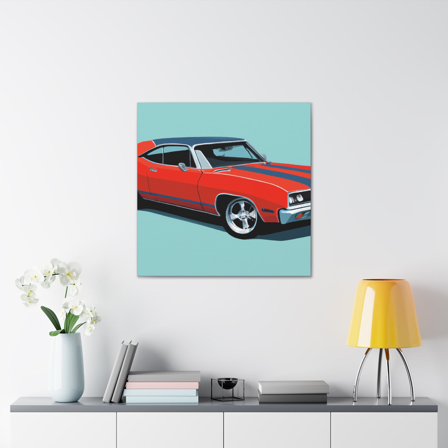 The Burnout Bronco - Automobile - Canvas