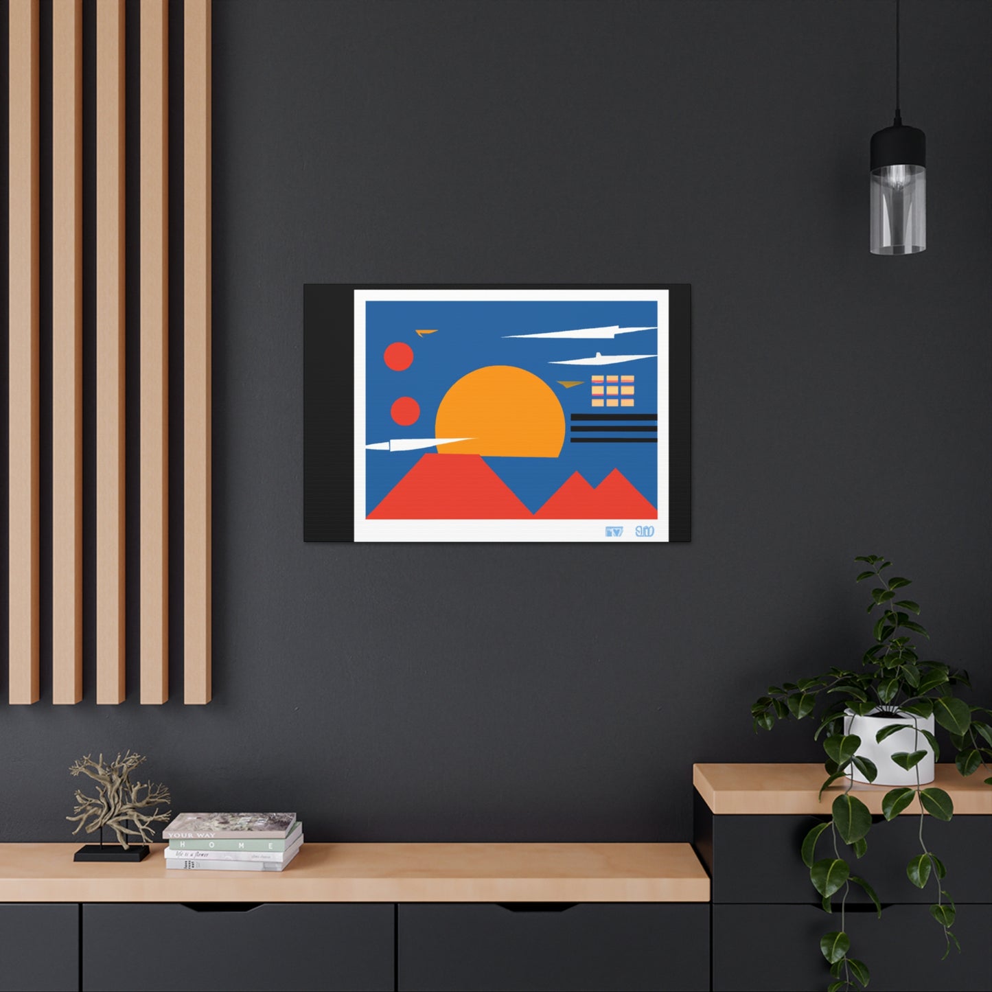 Fur-Mastodon - Midcentury Canvas