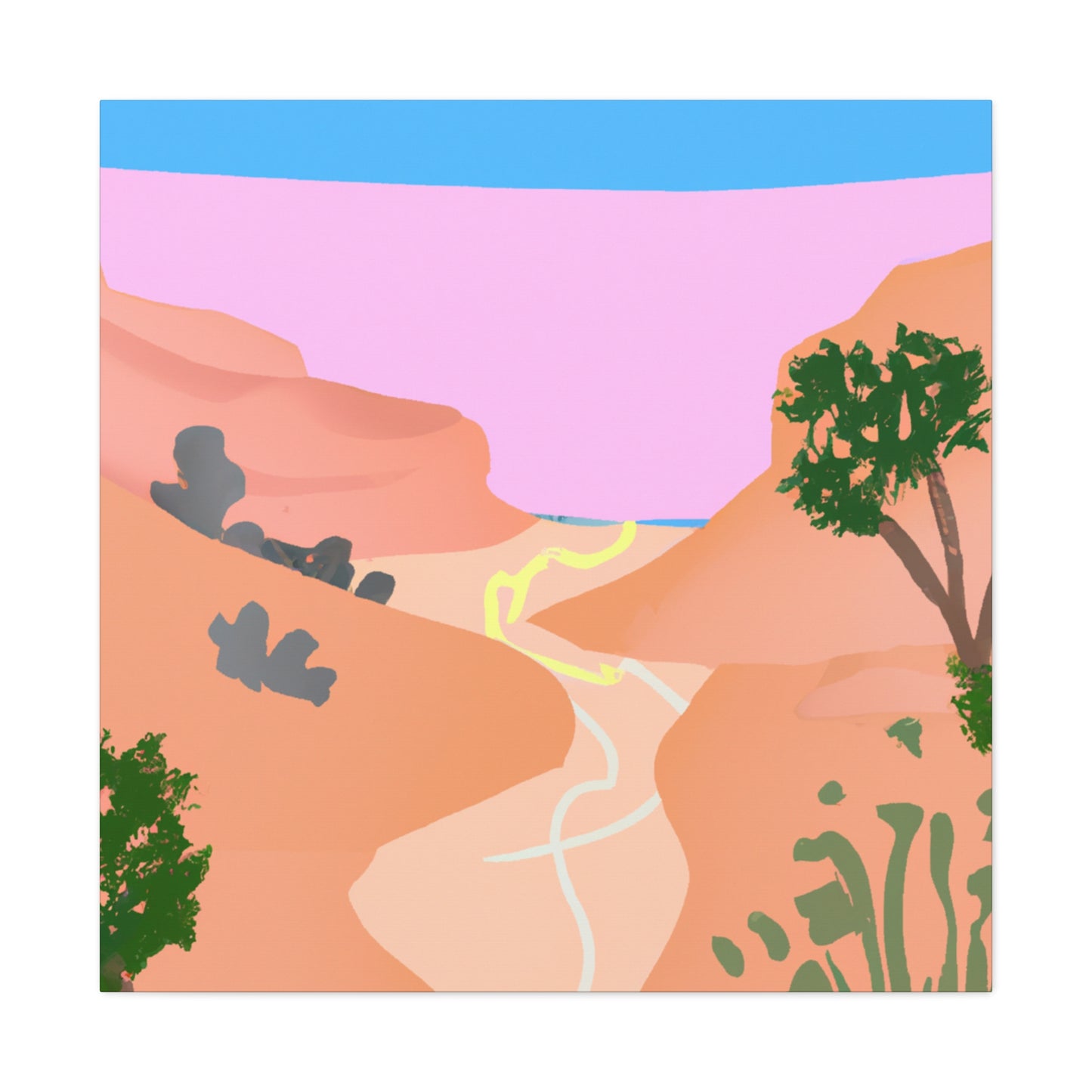 Flaming Dunes - Landscape - Canvas