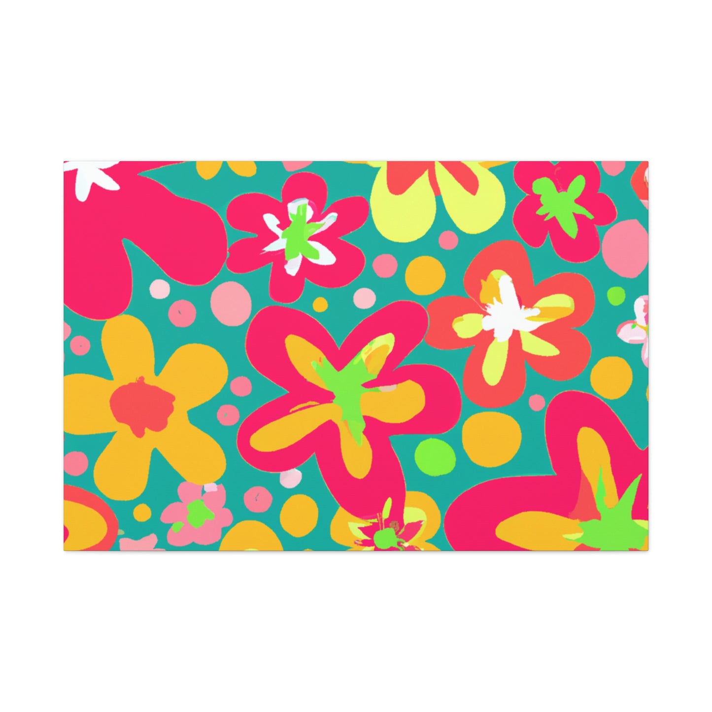 "The Garden of Blossom-filled Splendour" - Floral Canvas