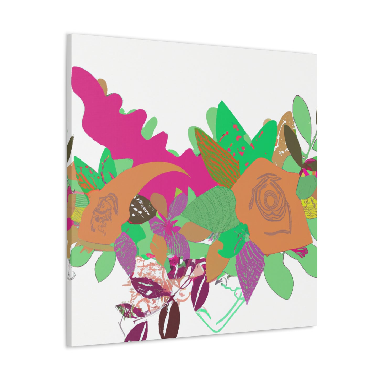 Blissful Joy - Floral - Canvas