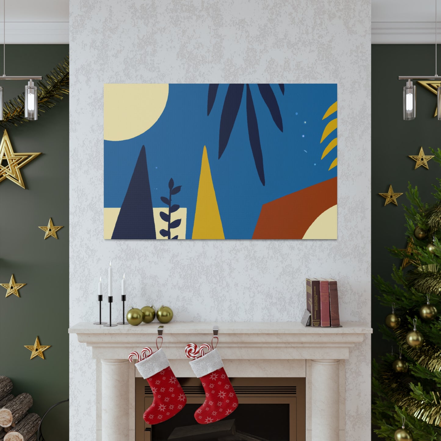 Blue Sky - Midcentury Canvas