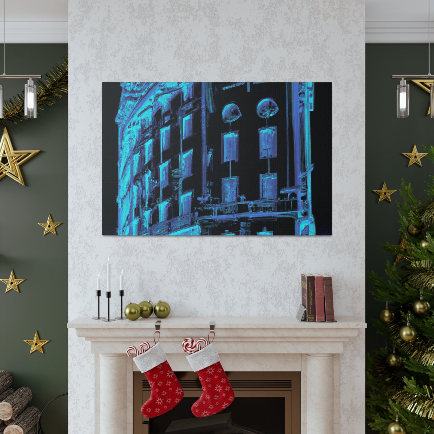 "The Gilded Futurism of the Art Deco Cityscape." - Canvas