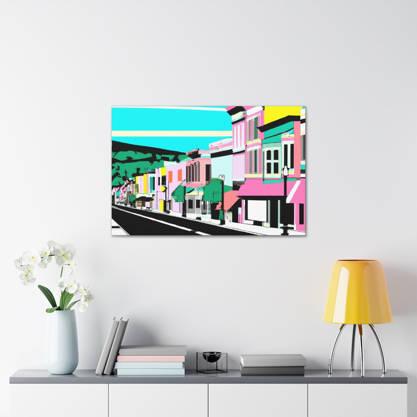 Pleasant Boulevard - Architectural Canvas Pop Art
