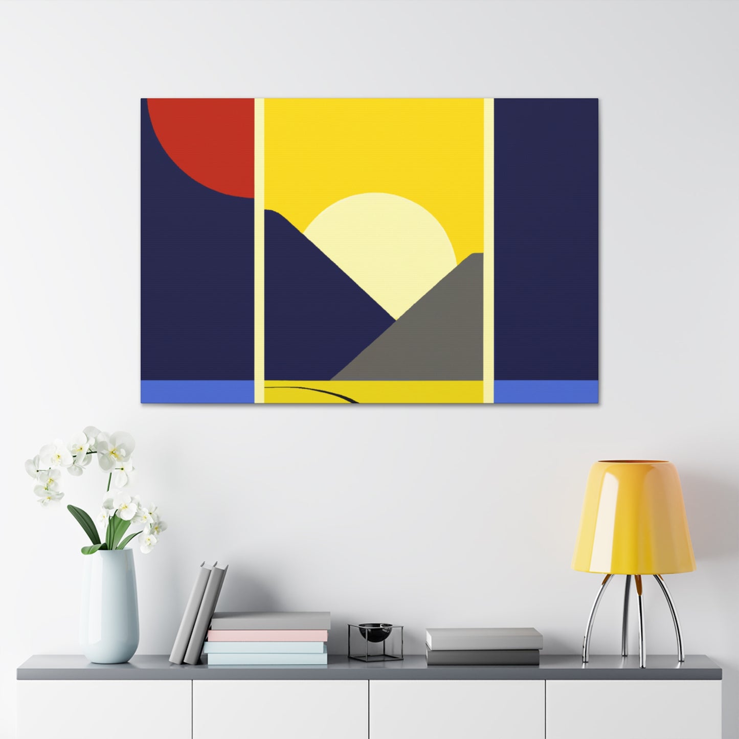 Sunrise IChing- Midcentury - Canvas