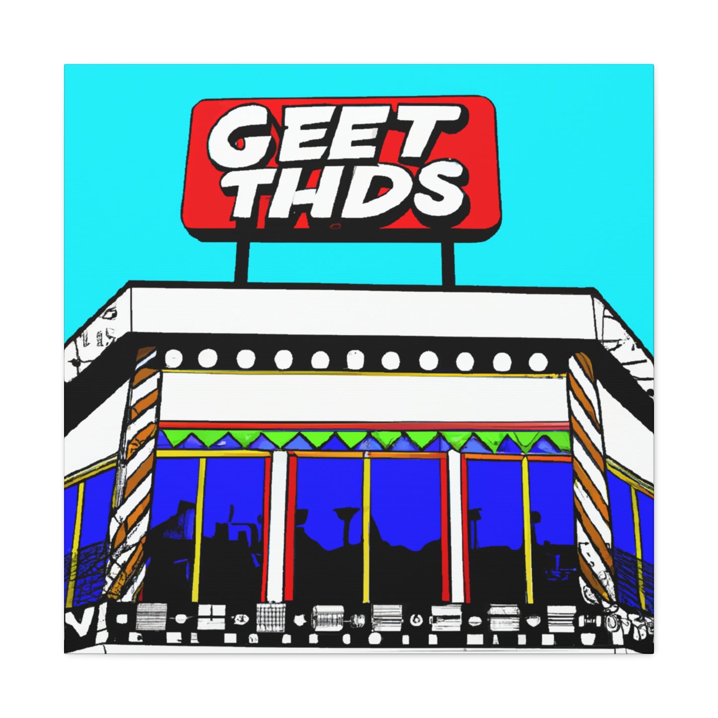 "The Jive Hop-A-Thon" - Canvas - Pop Art