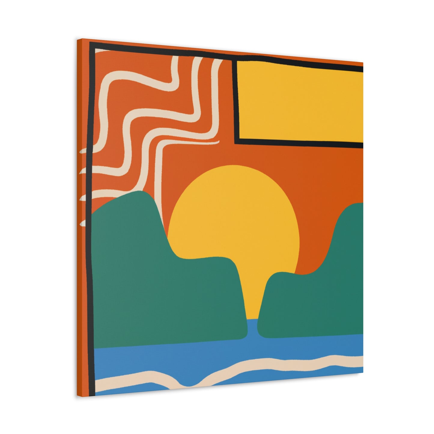 Geometric Groove - Midcentury - Canvas