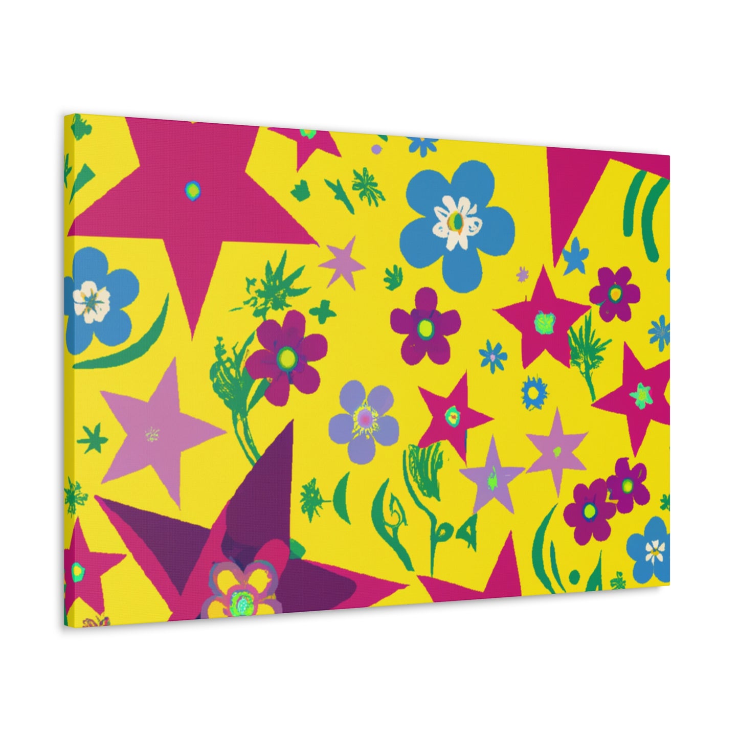 Funky Floral Flair: - Floral Canvas