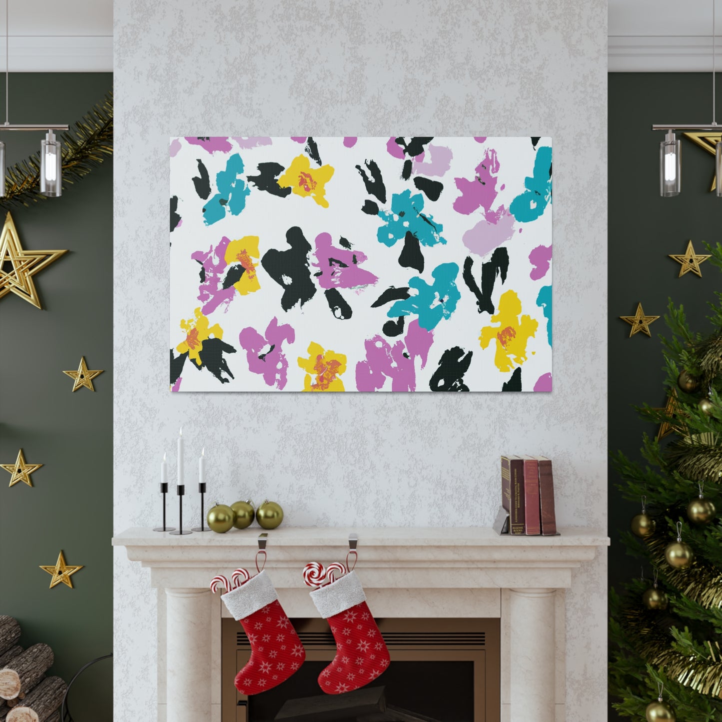 "Petal Push" - Floral Canvas