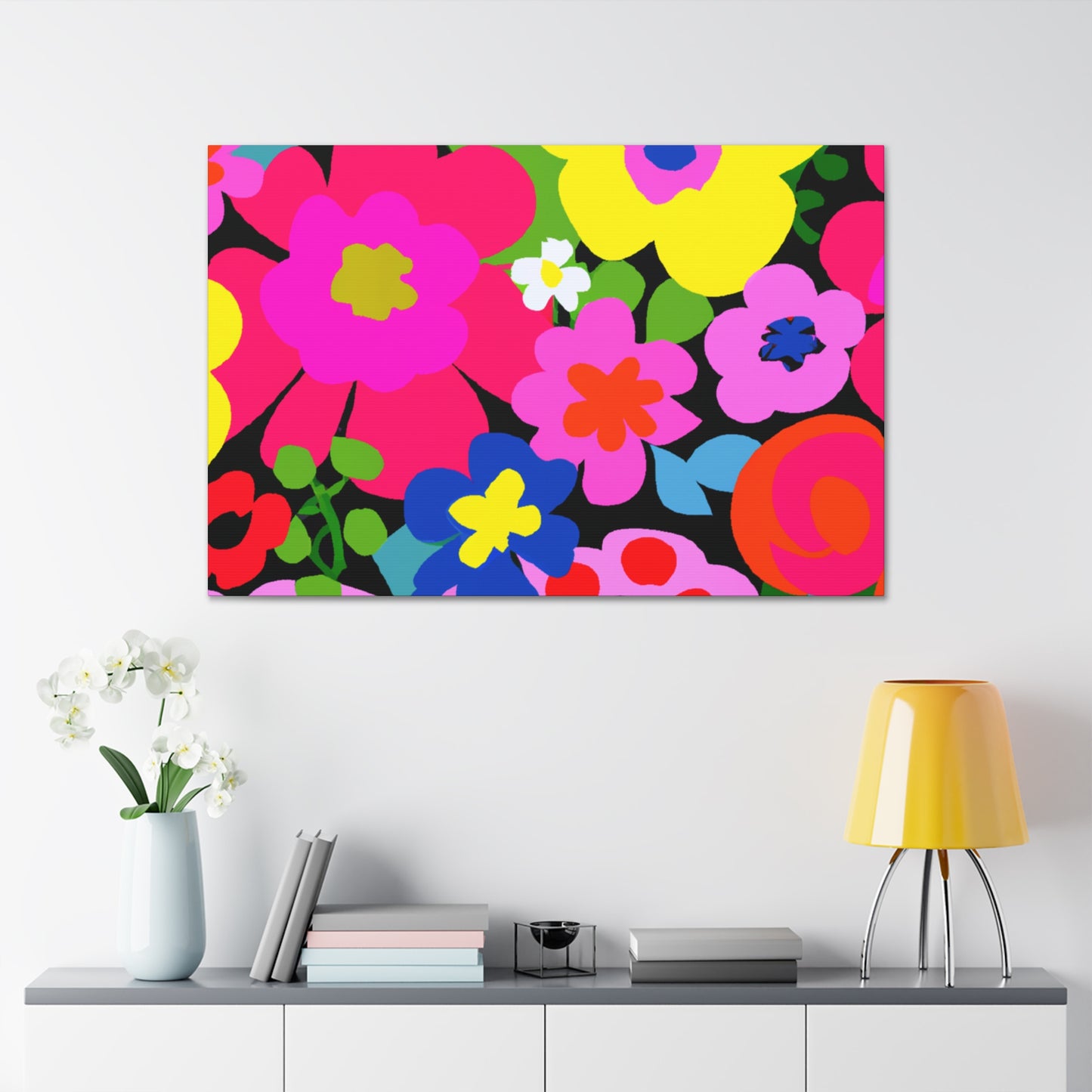 Floral Fusion: Floral Canvas