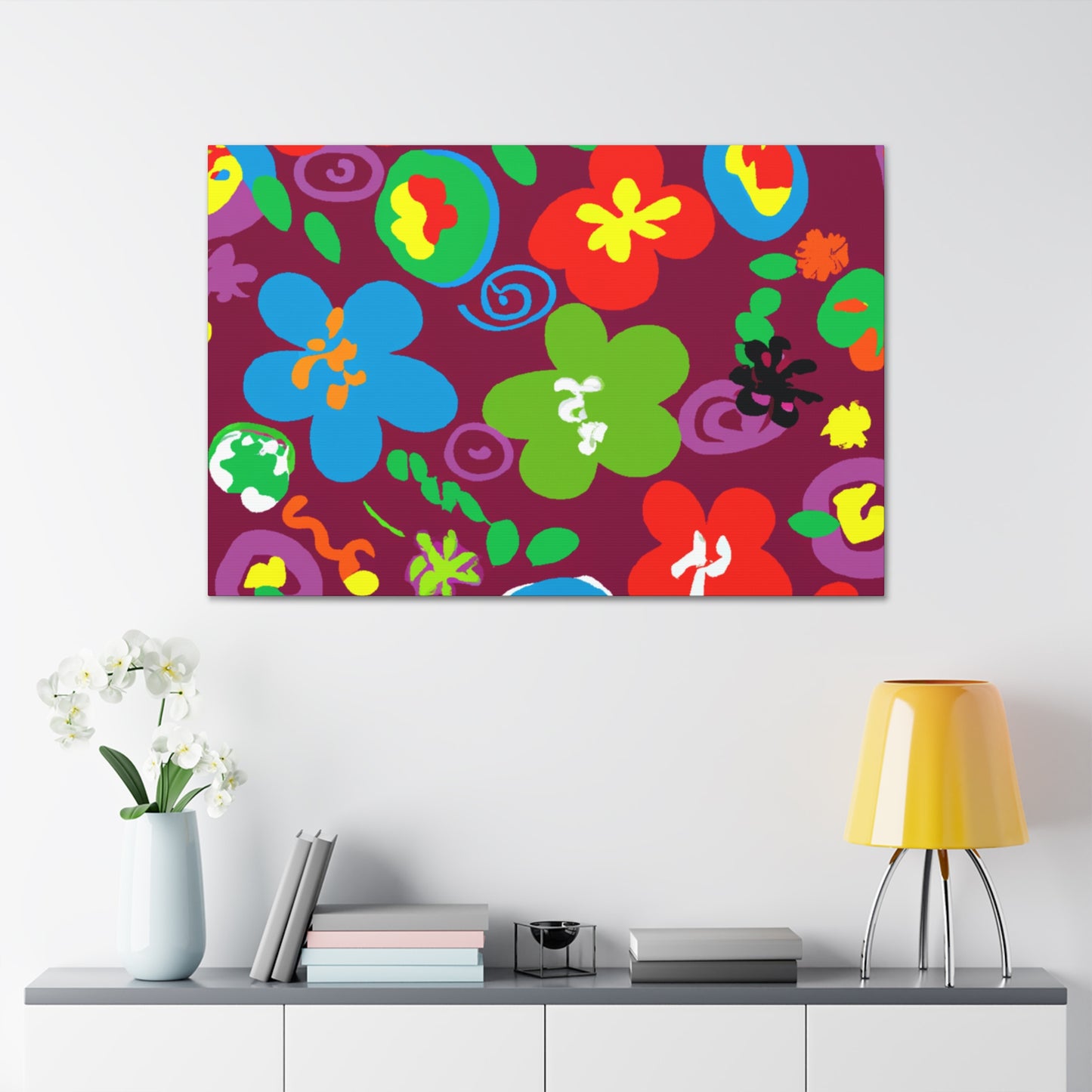 "Heavenly Petal Parade" - Floral Canvas