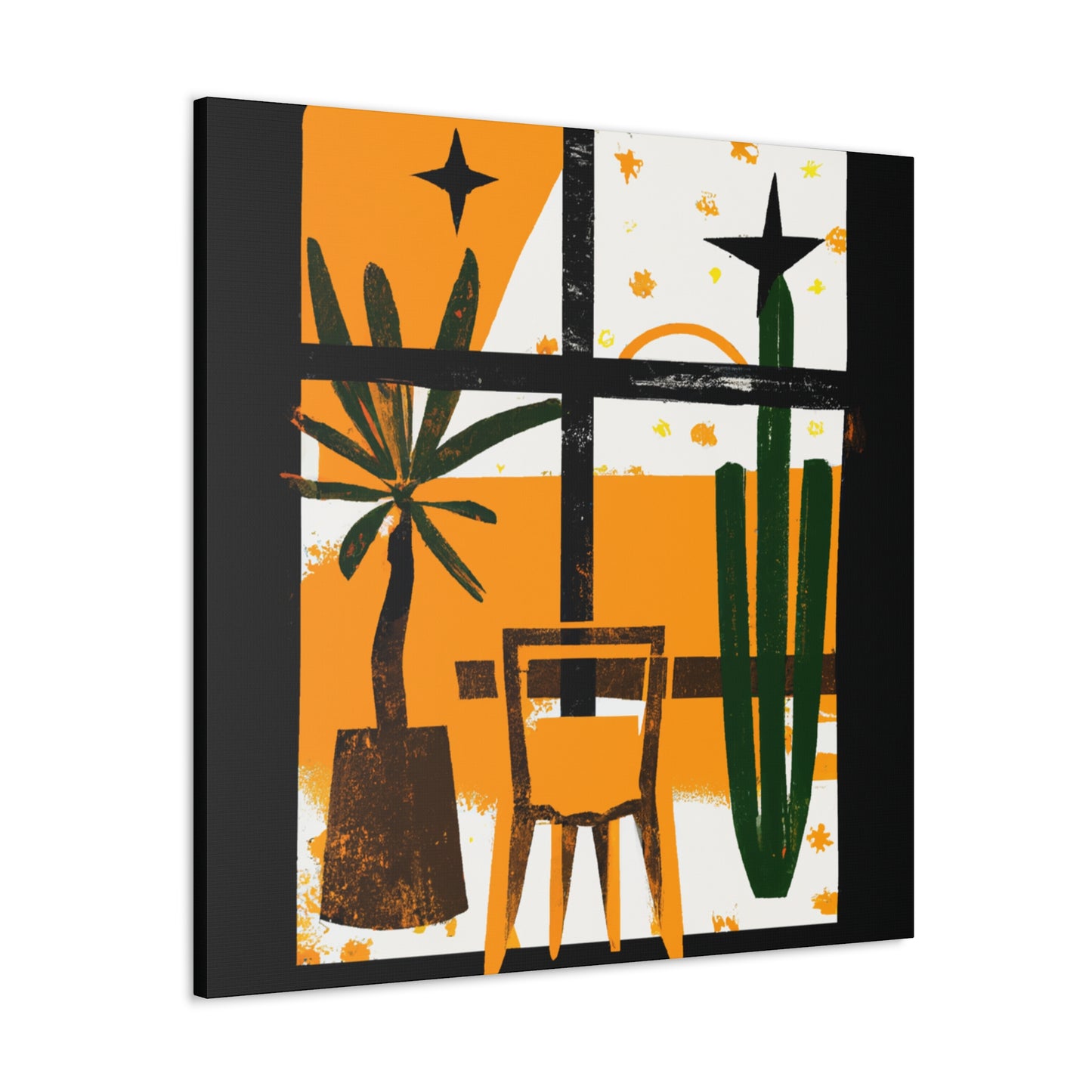 Striped Glaze- Midcentury - Canvas