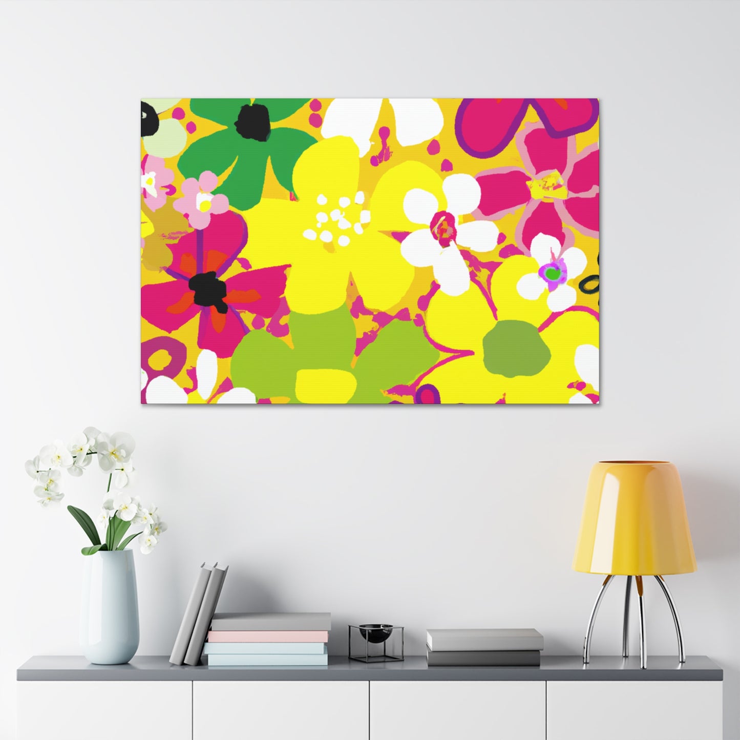 "The Magnificent Floral Symphony" - Canvas