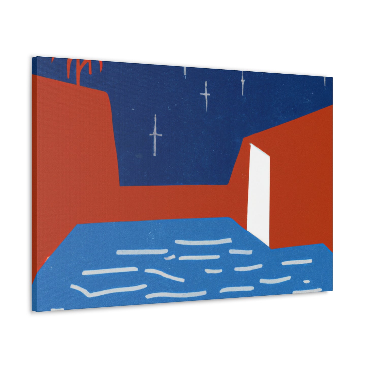 Muted Jazzscape - Midcentury - Canvas