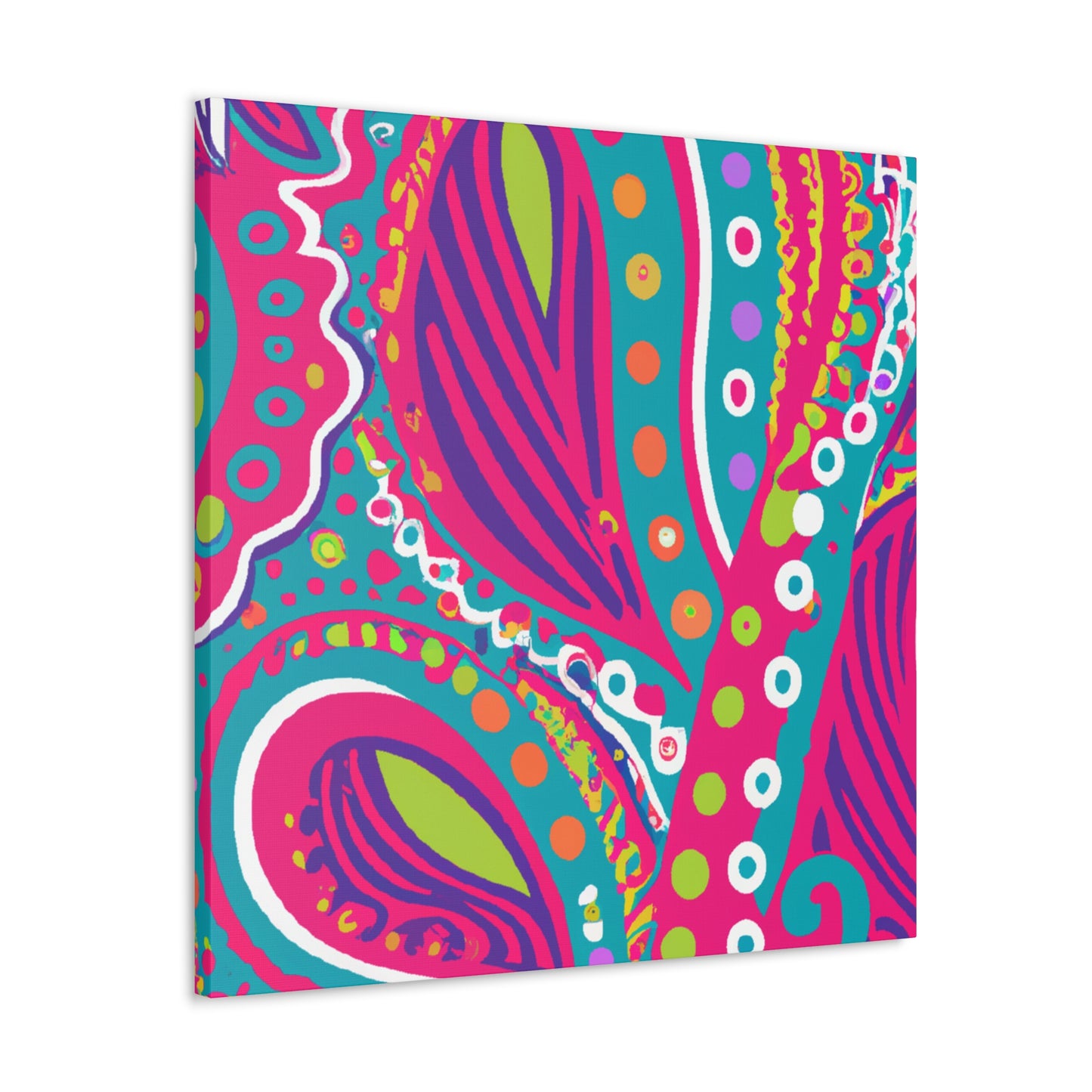 Flamenose! - Abstract Retro Design Canvas