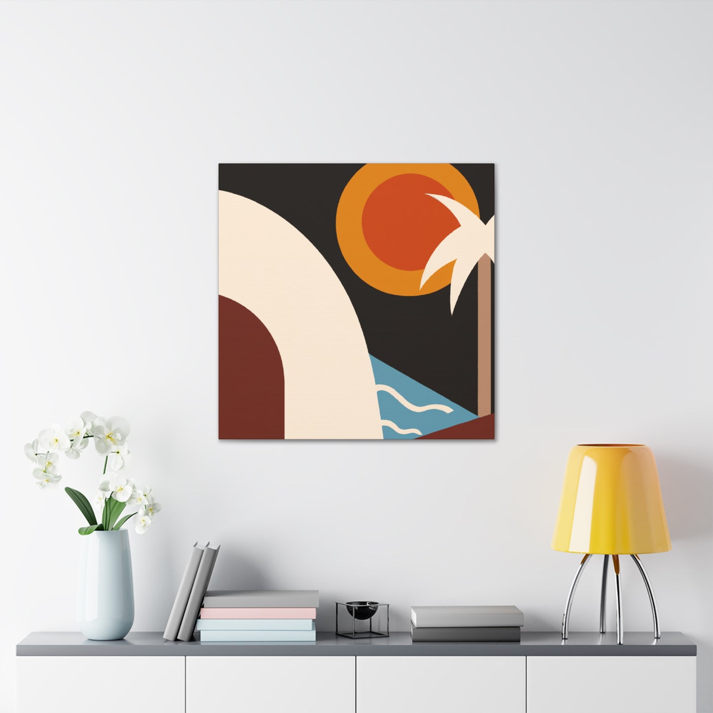 Night Glow - Midcentury Canvas