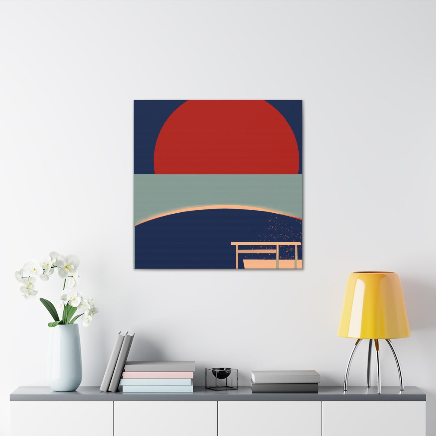 The Bridge - Midcentury Canvas