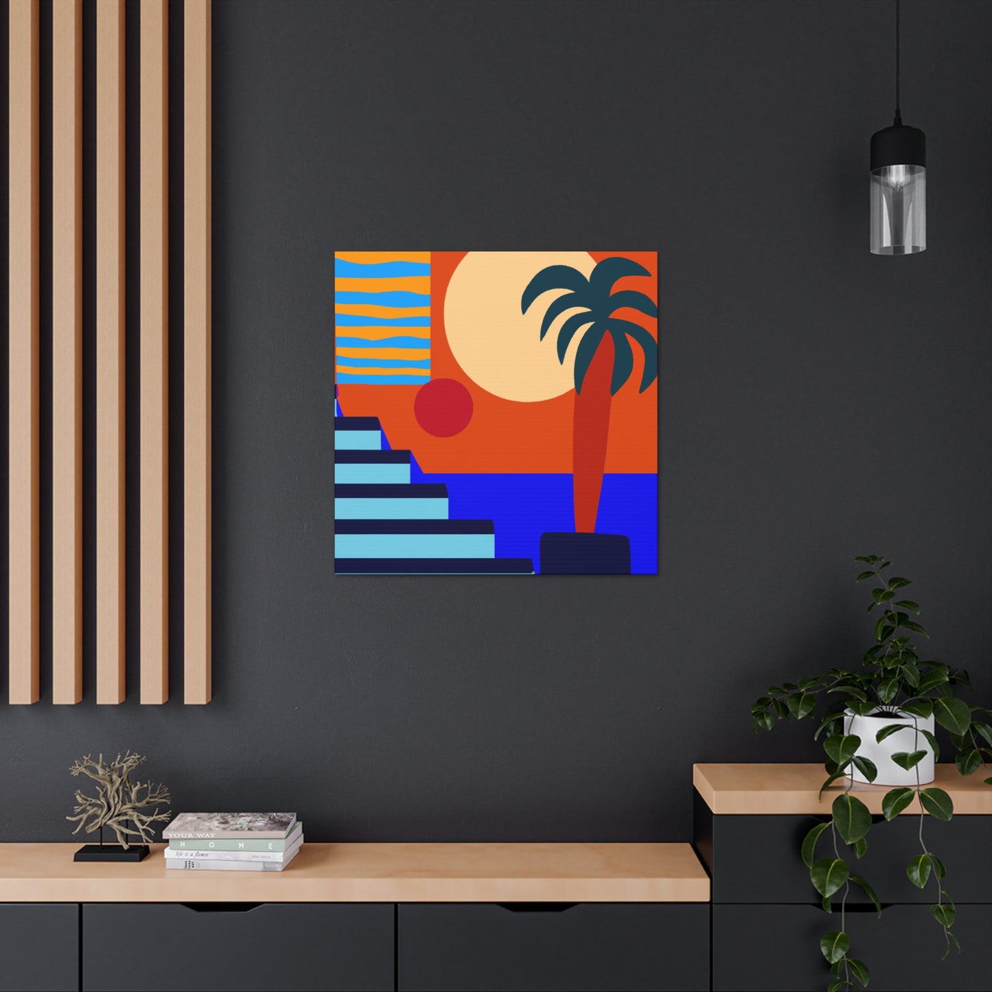 Orange Twitch - Midcentury Canvas