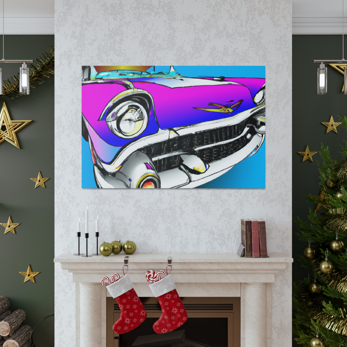"Classic Car Story" - Automobile Canvas