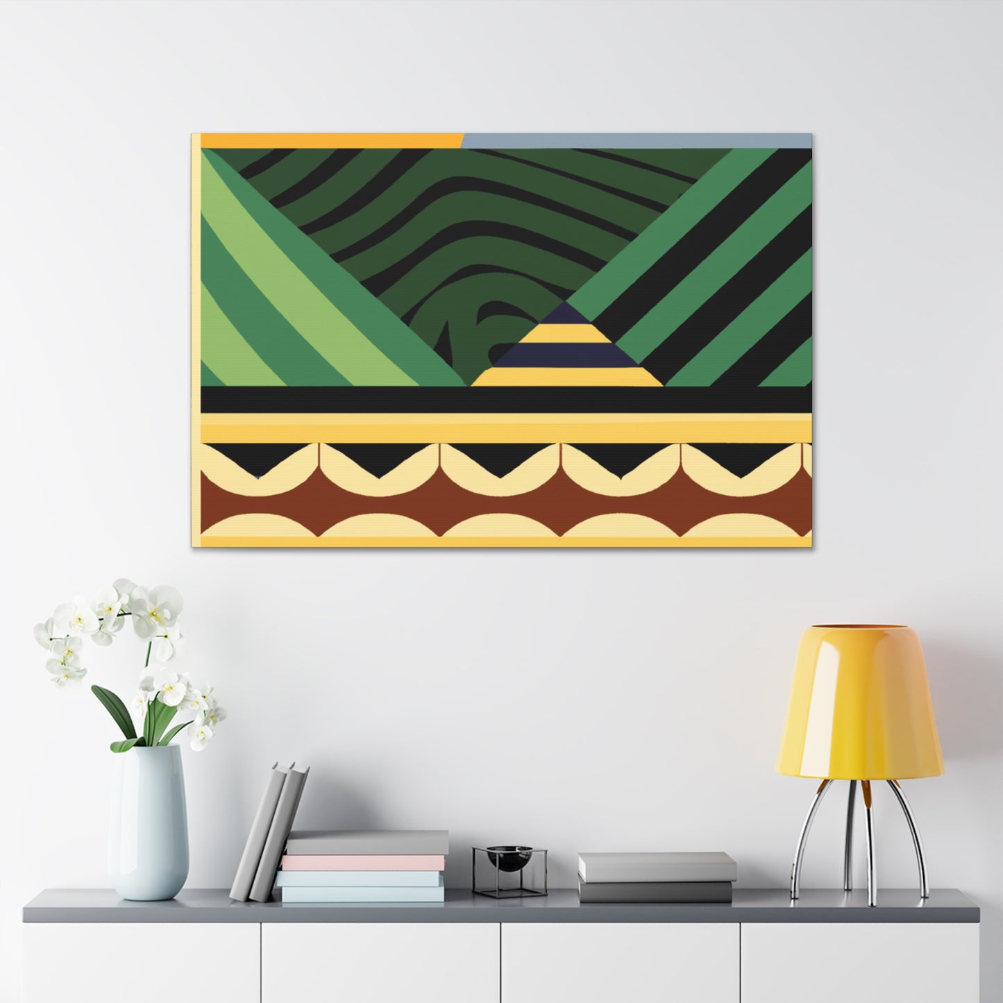 Flecked Feathered Friend - Midcentury Canvas