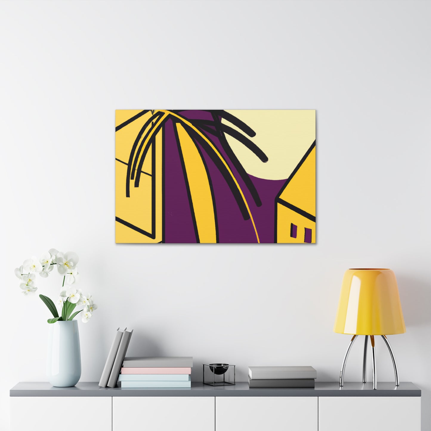 Mellow Mirage - Midcentury - Canvas
