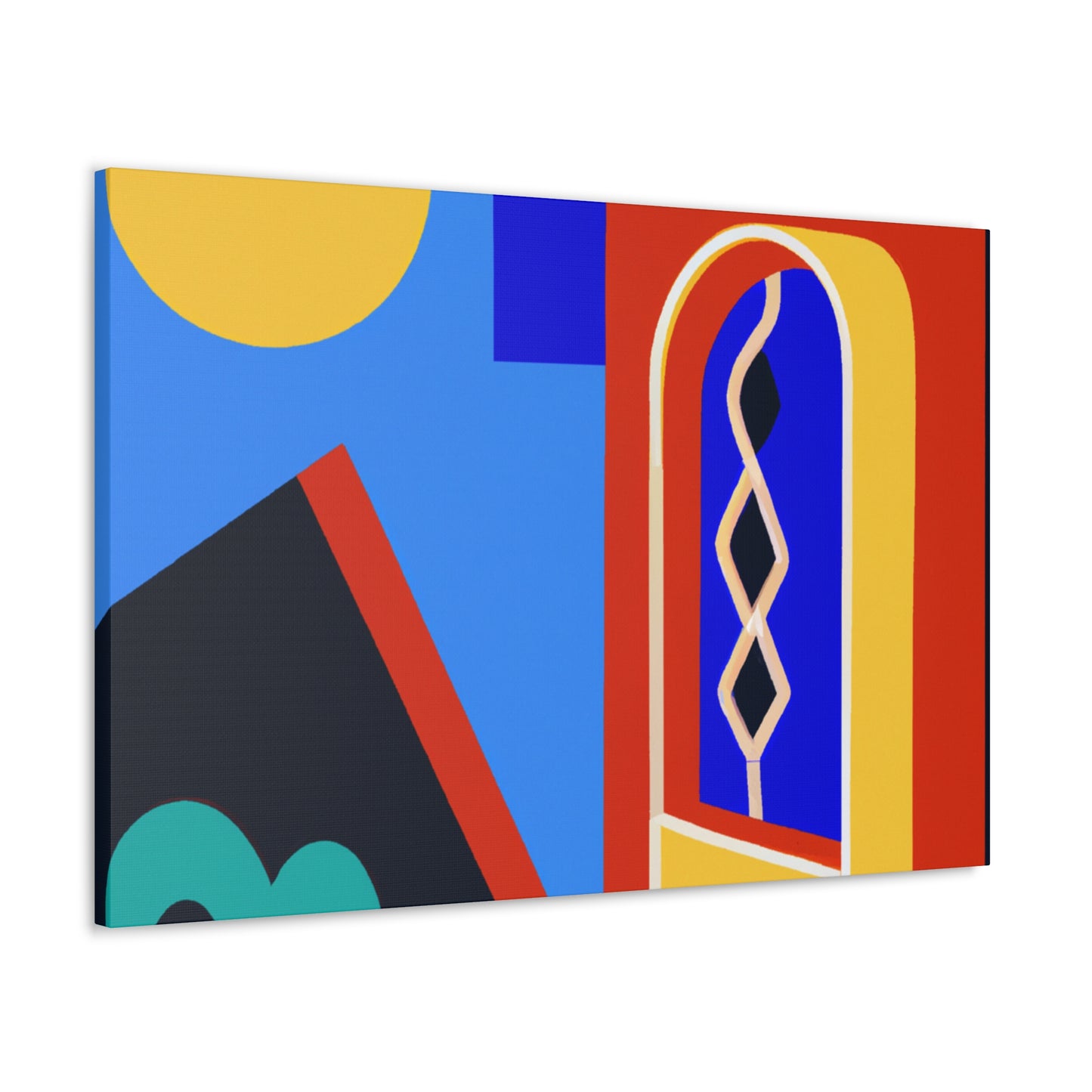 Cheerful Balcony - Midcentury Canvas