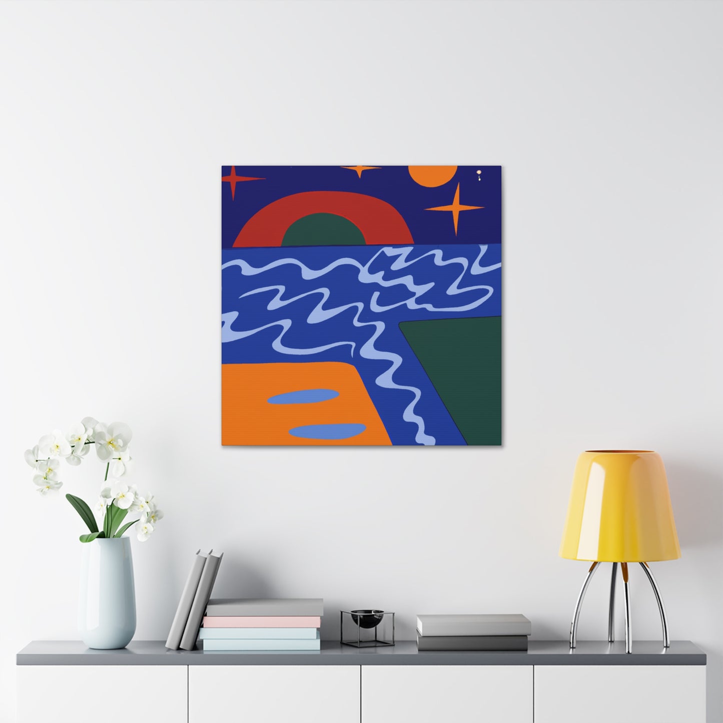 Icey Riveer -Midcentury Canvas