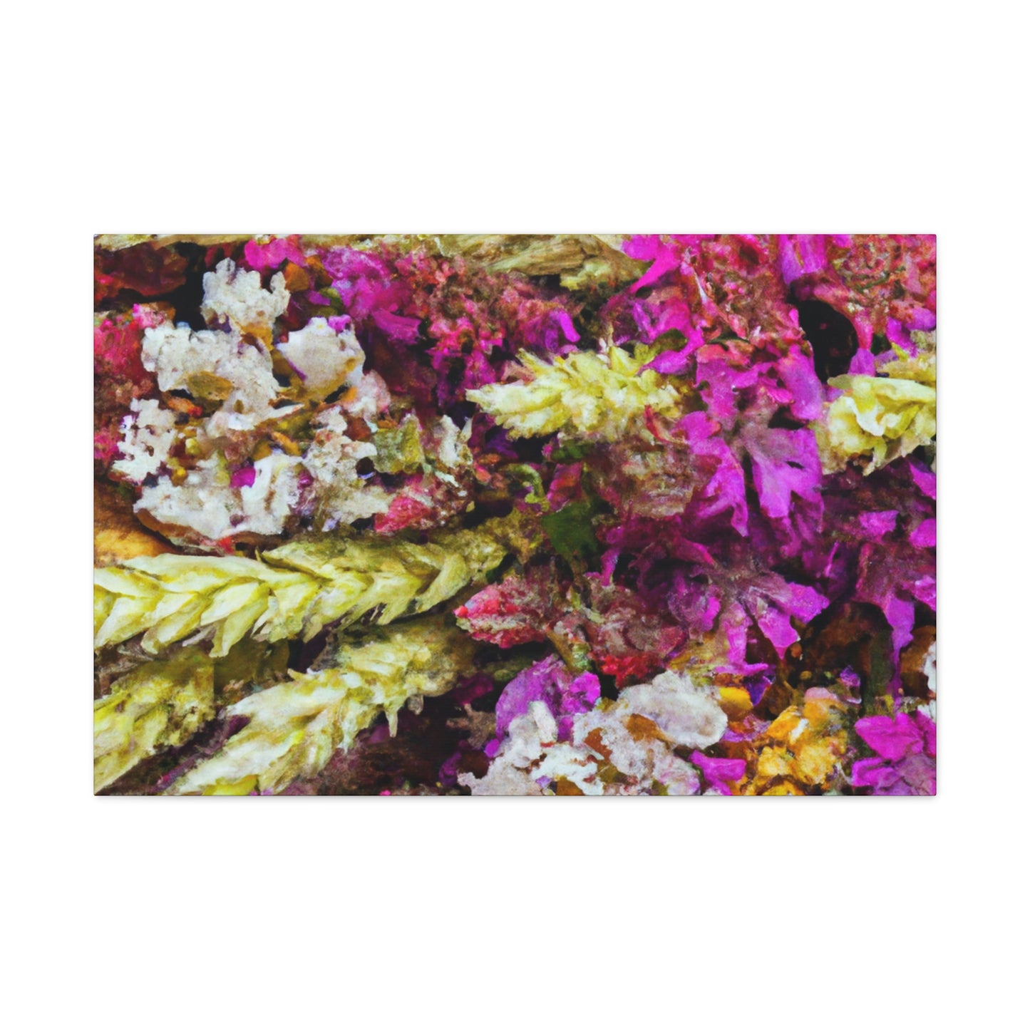 Flower Bed Fantasy. - Canvas - Floral